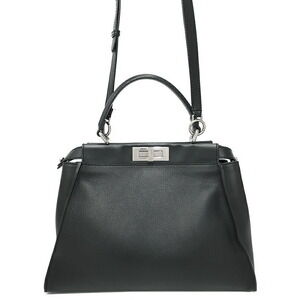 Fendi Peekaboo Regular Leather Shoulder Bag